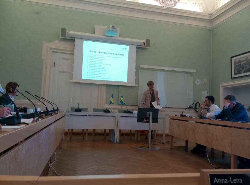Делегація Апарату Верховної Ради України вивчає досвід Швеції в частині урядування та парламентських процедур Делегація Апарату Верховної Ради України вивчає досвід Швеції в частині урядування та парламентських процедур